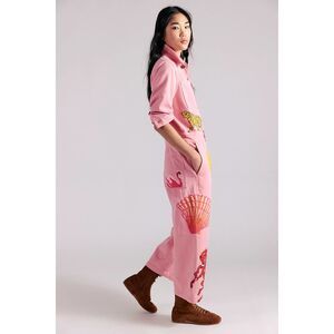 Free People  Denim And Bone Desert Sun Jumpsuit